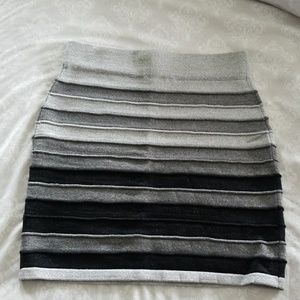 Glittery black and grey skirt